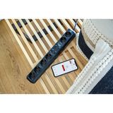 Brennenstuhl Connect Eco-Line WiFi Steckdosenleiste 6-fach schwarz, 1,5 m Kabel, Sprachsteuerung, Timer, App