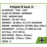 COBI PzKpfw IV Ausf. G, Konstruktionsspielzeug Maßstab 1:28