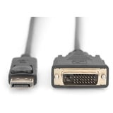 Digitus Adapterkabel DisplayPort > DVI-D schwarz, 3 Meter