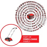 EINHELL Akku-Vertikutierer GC-SC 36/31 Li-Solo, 36Volt (2x18V) rot/schwarz, ohne Akku und Ladegerät