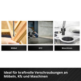 EINHELL Werkzeug-Pad T-Griff-Sechskant-Schraubendreher, in E-Case-Einleger schwarz/rot, 9-teilig, H2 - H10, Kugelkopf