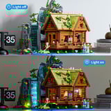 Lumibricks Wasserfallhütte, Konstruktionsspielzeug 