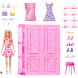 Mattel Barbie Traumkleiderschrank mit Puppe, Puppenmöbel 