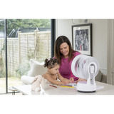  MeacoFan Sefte 8, Ventilator weiß, Tragbarer Tischventilator mit Akku