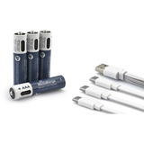 MediaRange USB-C Li-Ion Akku, Mignon AA I 1.5V | 500 mAh, 4erPack 4 Stück