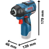 Bosch Professional Akku-Schlagschrauber GDR 12V-110 Professional blau/schwarz, 2x Li-Ionen Akku 3,0Ah, in L-BOXX