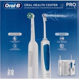 Braun Oral-B Center OxyJet Reinigungssystem - Munddusche + Oral-B Pro 1, Mundpflege weiß
