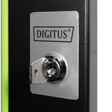 Digitus Glas-Fronttür für 19" 9HE Wandgehäuse Unique Serie, Frontpanel schwarz, 9 Höheneinheiten