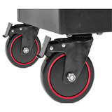 EINHELL Werkstattwagen leer, 6 Schubladen, Werkzeugwagen schwarz/rot, 4 flache, 2 hohe Schubladen