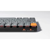 Keychron K3 Max, Gaming-Tastatur grau/orange, DE-Layout, Gateron Low Profile 2.0 Mechanical Brown, Hot-Swap, Aluminiumrahmen, RGB