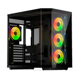 Krux Empero, Tower-Gehäuse schwarz, Tempered Glass x 2