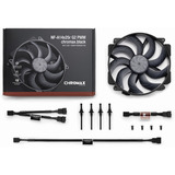 Noctua NF-A14x25r G2 PWM chromax.black, Gehäuselüfter schwarz, 140 mm