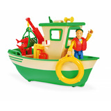 Simba Feuerwehrmann Sam Charlies Fischerboot mit Figur, Spielfahrzeug 