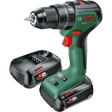 Bosch Akku-Schlagbohrschrauber UniversalImpact 18V-60 grün/schwarz, 2x Li-Ionen Akku 2,0Ah, Koffer, POWER FOR ALL ALLIANCE