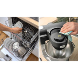 Bosch MUMS6ZS17 Küchenmaschine schwarz/edelstahl, 1.600 Watt, Serie 6, integrierte Waage, Timer