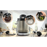 Bosch MUMS6ZS17 Küchenmaschine schwarz/edelstahl, 1.600 Watt, Serie 6, integrierte Waage, Timer
