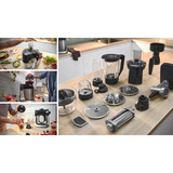 Bosch MUMS6ZS17 Küchenmaschine schwarz/edelstahl, 1.600 Watt, Serie 6, integrierte Waage, Timer