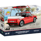 COBI Volkswagen Golf Cabriolet (1979-1993), Konstruktionsspielzeug rot, Maßstab 1:35