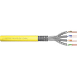 Digitus Professional Cat.7a S/FTP Verlegekabel simplex, B2ca gelb, 500 Meter Trommel