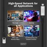 Digitus USB-C 3.2 Gen1 > RJ-45 Ethernet Kabel, 1Gbit/s, Adapter schwarz, 10 Meter, 10/100/1.000Mbit/s