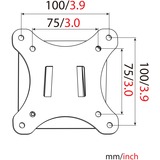 Digitus Universal Wandhalterung für Monitore schwarz