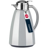 Emsa CAMPO Isolierkanne, 1 Liter hellgrau/edelstahl, QUICK TIP Verschluss