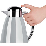 Emsa CAMPO Isolierkanne, 1 Liter hellgrau/edelstahl, QUICK TIP Verschluss