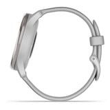 Garmin vívomove Trend, Smartwatch silber/hellgrau, 40 mm, mit hellgrauem Silikon-Armband