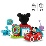 LEGO 10454 DUPLO Disney Mickys Clubhaus und Auto, Konstruktionsspielzeug 