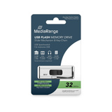 MediaRange 32 GB, USB-Stick silber/schwarz, USB-A 3.2 Gen 1