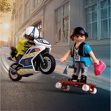 PLAYMOBIL 72079 City Action Verfolgungsjagd mit Motorrad, Konstruktionsspielzeug 