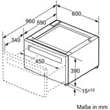 Bosch Podest mit Auszug Trockner WTZPW2XD, Untergestell für Wäschetrockner