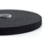 Digitus Klettband auf Rolle, 10 Meter Rolle, Kabelführung schwarz, 15mm breit