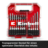 EINHELL Bit- und Bohrer-Set für Holz, Stein und Metall in L-CASE, 40-teilig, Bohrer- & Bit-Satz 