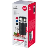 Emsa TEA MUG Tee-Thermobecher 0,4 Liter blau/transparent, Glas, Drehverschluss