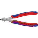 KNIPEX Electronic Super Knips 78 23 125, Elektronik-Zange rot/blau, mit Öffnungsfeder