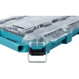 Makita MAKTRAK Organizer flach M, Werkzeugkiste blau/transparent, Transparenter Deckel