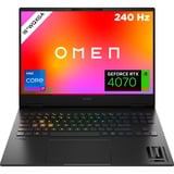 OMEN Transcend 16-u1077ng, Gaming-Notebook schwarz, Intel® Core™ i7-14700HX, NVIDIA GeForce RTX 4070, 32 GB DDR5, 1 TB (1 TB SSD), Windows 11 Home  64-Bit