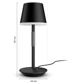 Philips HUE White & Color Ambiance Go tragbare Tischleuchte schwarz