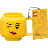 Room Copenhagen LEGO Keramiktasse Winking Girl, klein gelb