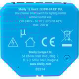 Shelly 2L Gen3, Relais cyan