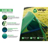 Vango Tunnelzelt Blade 200 grün, mit Vorraum für Gepäck