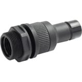 Alphacool ES Schnellverschlusskupplung G1/4 IG PushIn Male, Verbindung schwarz, Schottverschraubung