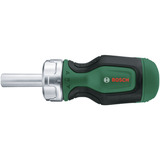 Bosch Heimwerken & Garten Stubby Bit Ratschenschraubendreher + 6 Bits  grün/schwarz, 7-teilig 