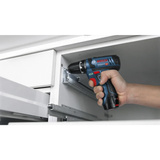 Bosch Professional Akku-Bohrschrauber GSR 12V-15 Professional Set, 12Volt        blau/schwarz, 2x Li-Ionen Akku 2,0Ah, 43-teilig Bit-Set, in Werkzeugtasche