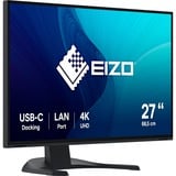 EIZO EV2740X-BK, LED-Monitor 69 cm (27 Zoll), schwarz, UltraHD/4K, IPS, LAN, USB-C