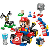 LEGO 72043 Super Mario - Mario Kart: Interaktiver LEGO Mario & Standard-Kart, Konstruktionsspielzeug 