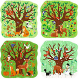 Ravensburger Puzzle UP! - Vier Jahreszeiten 12, 16, 20 und 24 Teile