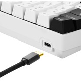 Sharkoon SKILLER SGK50 S4, Gaming-Tastatur weiß/schwarz, DE-Layout, Kailh Red