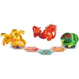 Spin Master Bakugan Evolutions Starter Pack mit 3 Bakugan, Geschicklichkeitsspiel Ultra Pyrus Serpillious, Basic Ventus Hydorous, Basic Aurelus Pegatrix